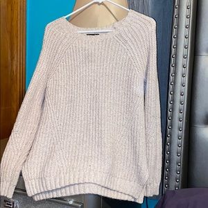 Soft American Eagle Pink/White Knitted Sweater
